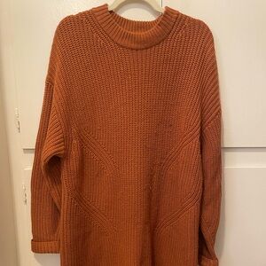 Wilfred 100% Merino Wool Rust Knit Sweater Dress | Medium Women’s